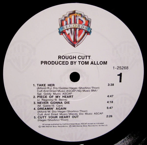 Rough Cutt - Rough Cutt (LP) (Near Mint (NM or M-)) - Image 3