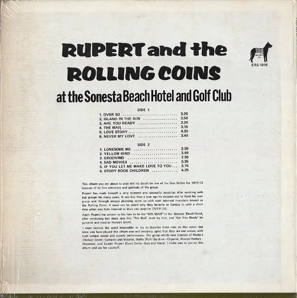 Rupert And The Rolling Coins - At The Sonesta Beach Hotel And Golf Club (LP) (Near Mint (NM or M-)) - Image 2
