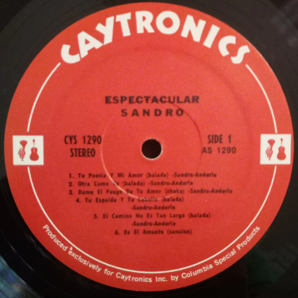 Sandro - Espectacular (LP) (Very Good (VG)) - Image 2