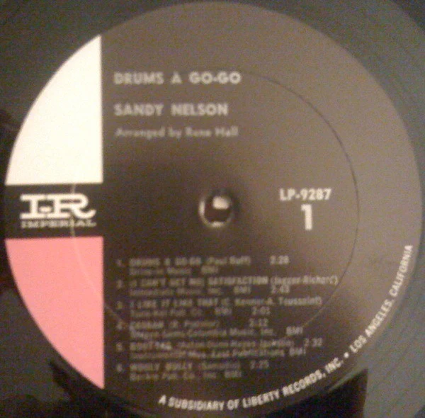 Sandy Nelson - Drums À Go-Go (LP) (Very Good Plus (VG+)) - Image 3