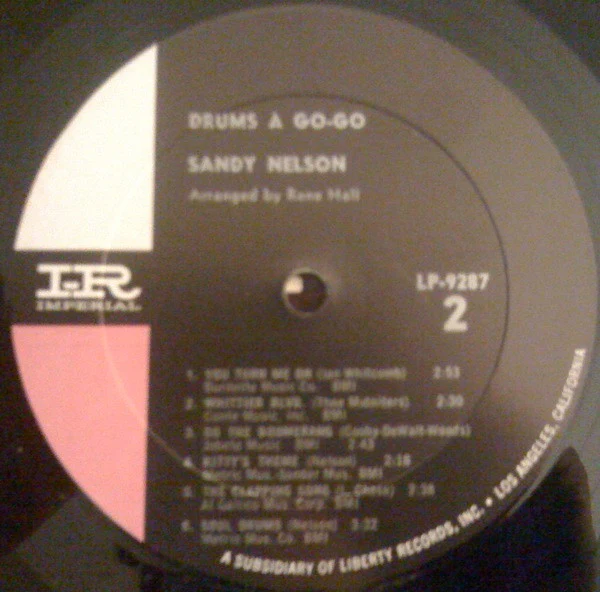 Sandy Nelson - Drums À Go-Go (LP) (Very Good Plus (VG+)) - Image 4