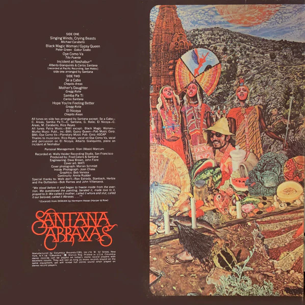 Santana - Abraxas (LP) (Very Good (VG)) - Image 4