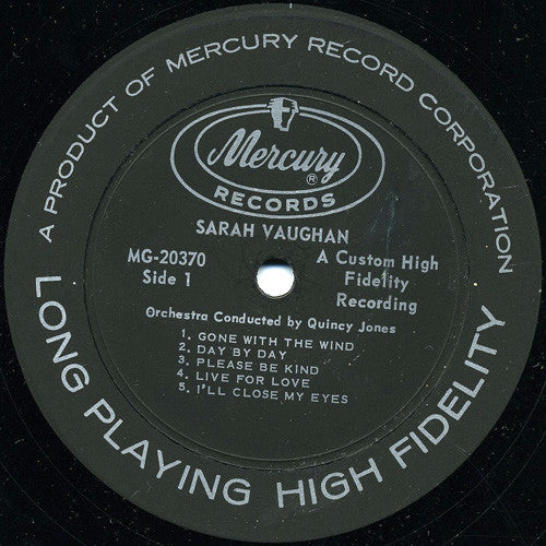 Sarah Vaughan - Vaughan And Violins (LP) (Very Good Plus (VG+)) - Image 3