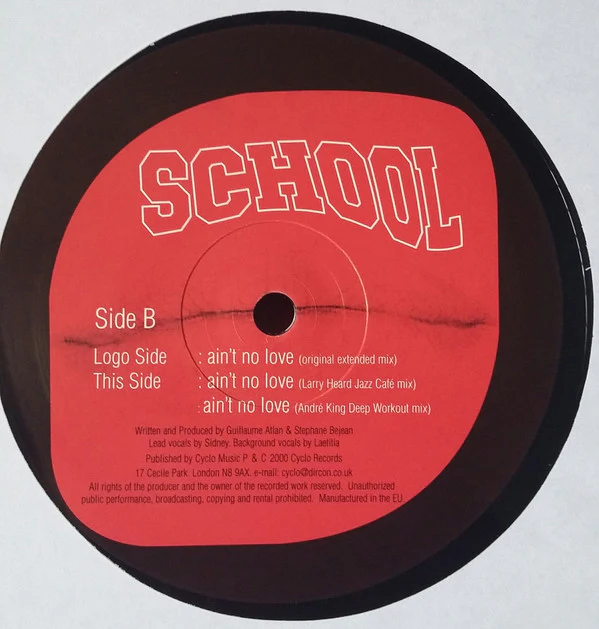 School - Ain't No Love (12") (Very Good Plus (VG+)) - Image 3
