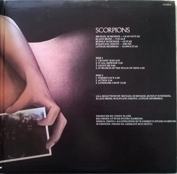 Scorpions - Lonesome Crow (LP) (Very Good Plus (VG+)) - Image 3