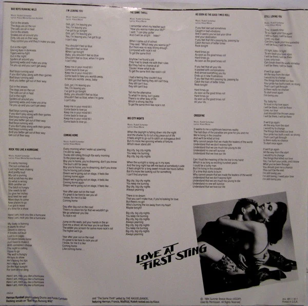 Scorpions - Love At First Sting (LP) (Near Mint (NM or M-)) - Image 5