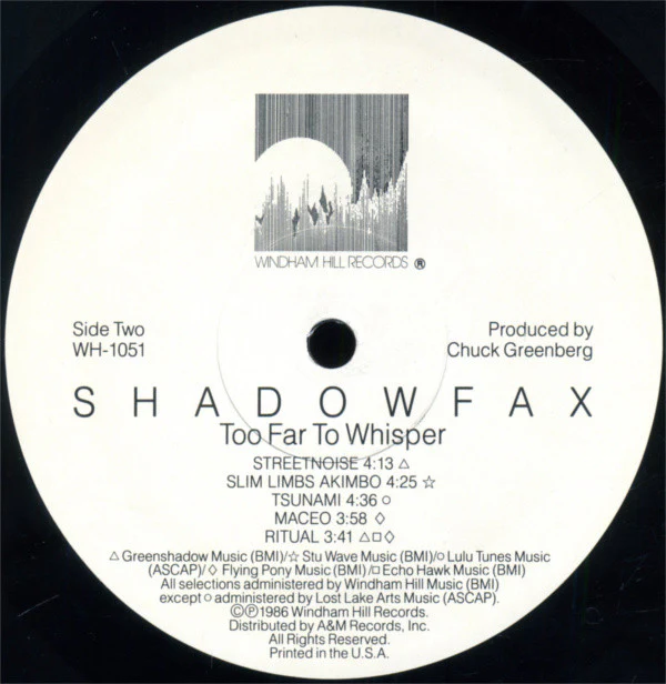Shadowfax - Too Far To Whisper (LP) (Mint (M)) - Image 4
