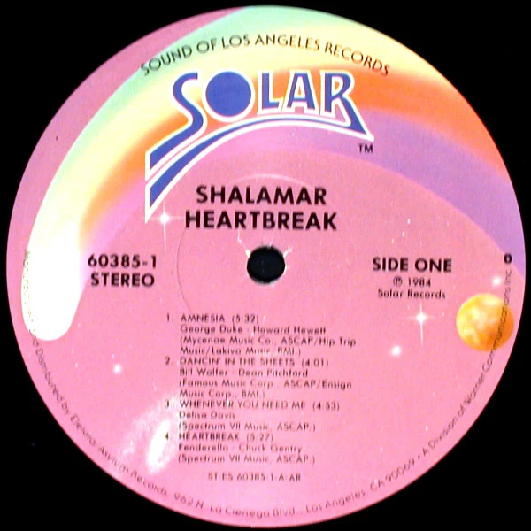 Shalamar - Heartbreak (LP) (Near Mint (NM or M-)) - Image 3