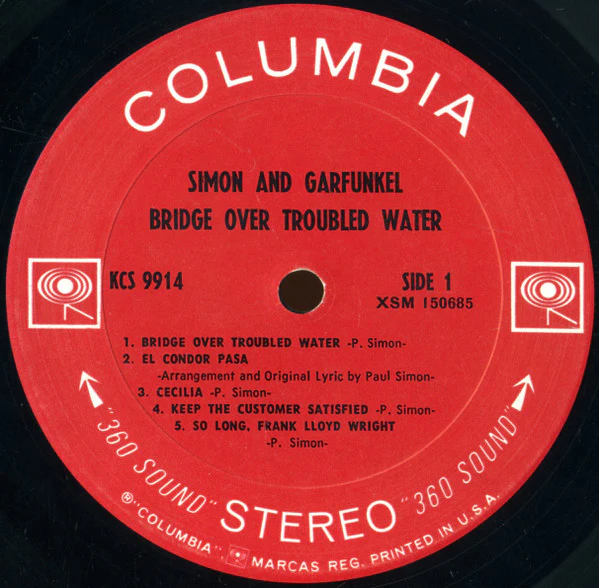 Simon & Garfunkel - Bridge Over Troubled Water (LP) (Very Good Plus (VG+)) - Image 3