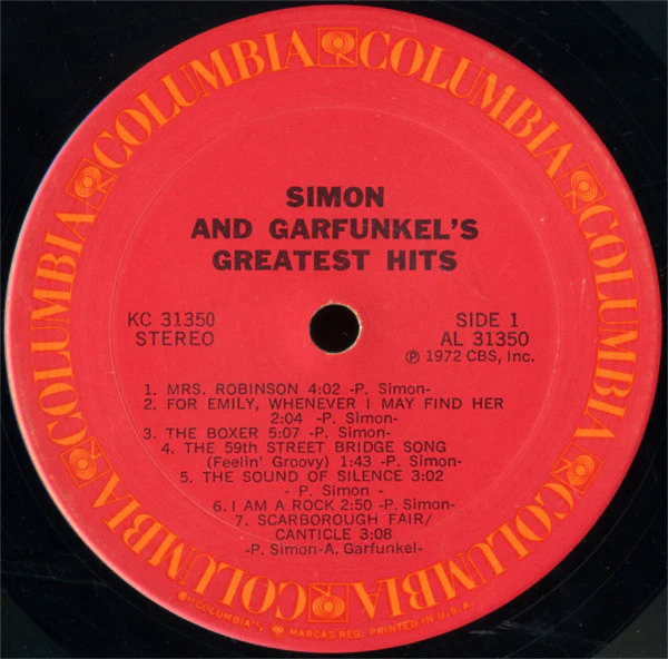 Simon & Garfunkel - Simon And Garfunkel's Greatest Hits (LP) (Mint (M)) - Image 3