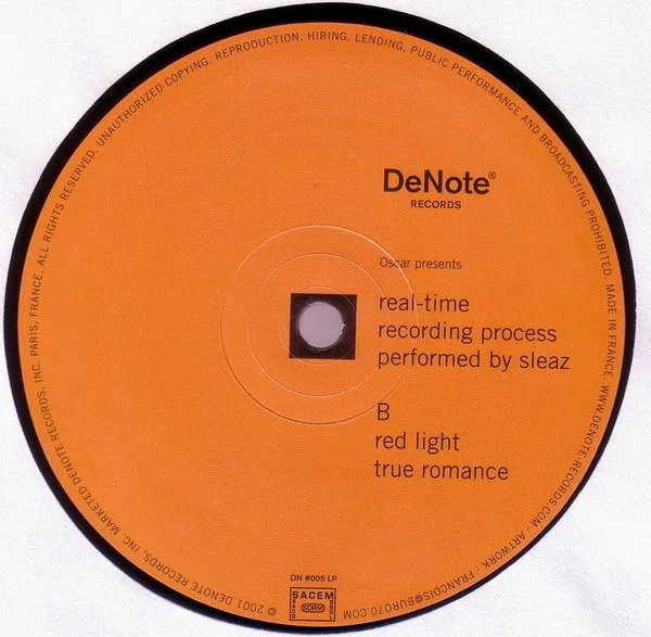 Sleaz - Real-Time Recording Process (12") (Mint (M)) - Image 3