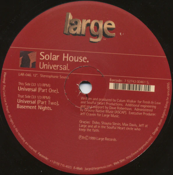 Solar House - Universal (12") (Very Good Plus (VG+)) - Image 2