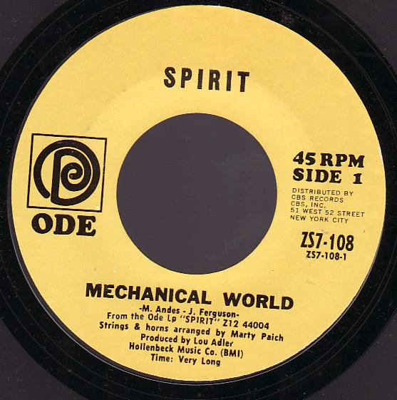 Spirit  - Mechanical World  (7") (Very Good Plus (VG+))
