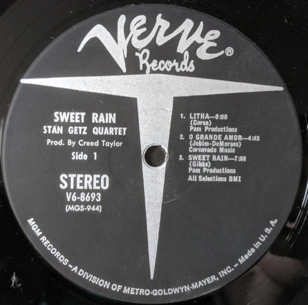 Stan Getz - Sweet Rain (LP) (Very Good Plus (VG+)) - Image 5