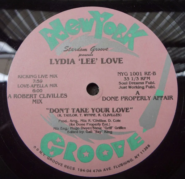 Stardom Groove Presents Lydia Lee Love - Don't Take Your Love (12") (Very Good Plus (VG+)) - Image 4