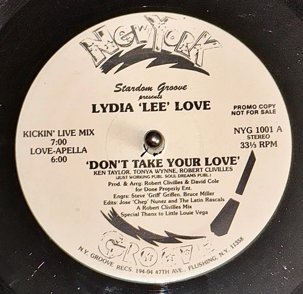 Stardom Groove Presents Lydia Lee Love - Don't Take Your Love (12") (Very Good Plus (VG+))