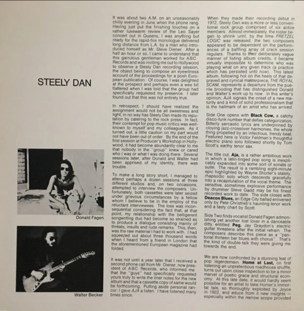 Steely Dan - Aja (LP) (Very Good Plus (VG+)) - Image 3