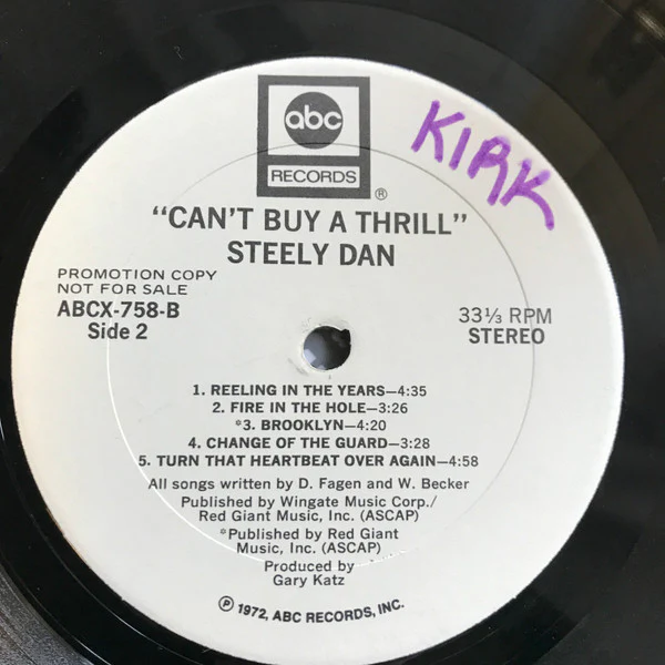 Steely Dan - Can't Buy A Thrill (LP) (Very Good Plus (VG+)) - Image 4