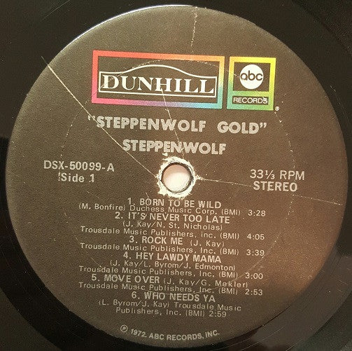 Steppenwolf - Steppenwolf Gold (Their Great Hits) (LP) (Near Mint (NM or M-)) - Image 5