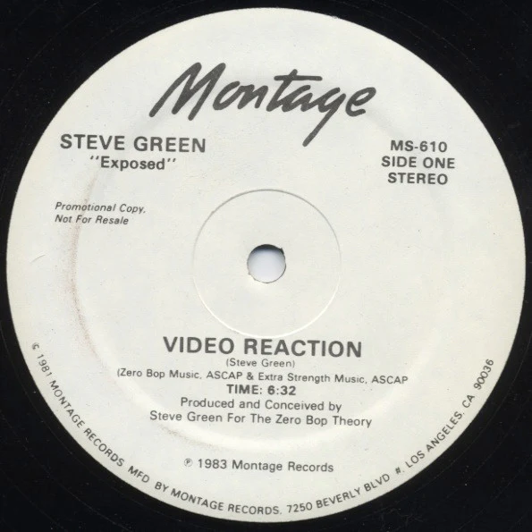 Steve Green - Video Reaction (12") (Near Mint (NM or M-))