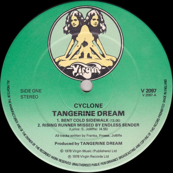 Tangerine Dream - Cyclone (LP) (Very Good Plus (VG+)) - Image 5