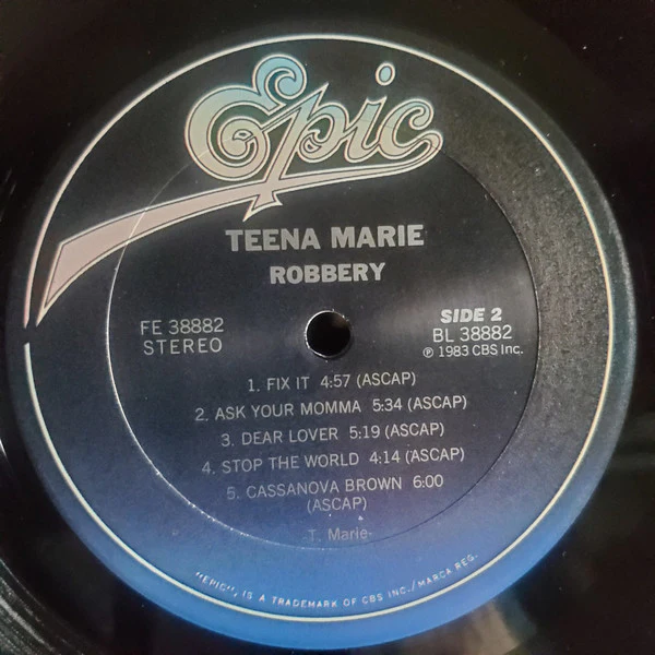 Teena Marie - Robbery (LP) (Mint (M)) - Image 4