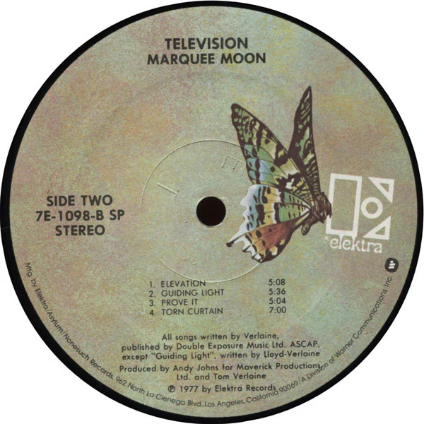 Television - Marquee Moon (LP) (Near Mint (NM or M-)) - Image 4