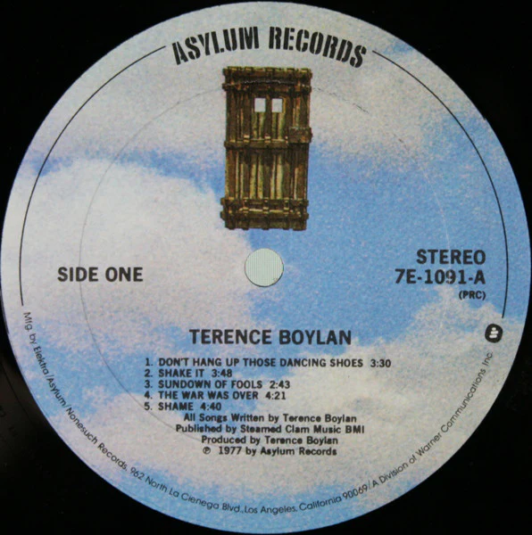 Terence Boylan - Terence Boylan (LP) (Mint (M)) - Image 3