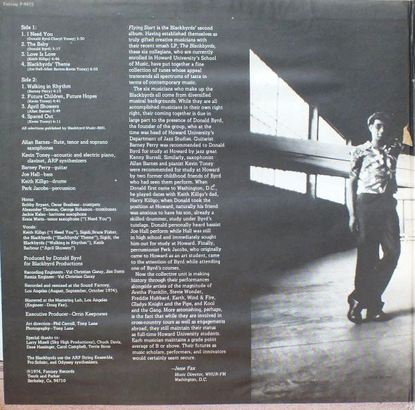 The Blackbyrds - Flying Start (LP) (Very Good (VG)) - Image 2