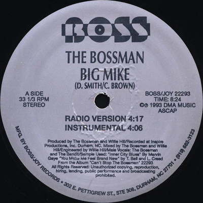 The Bossman - Big Mike (12") (Mint (M))