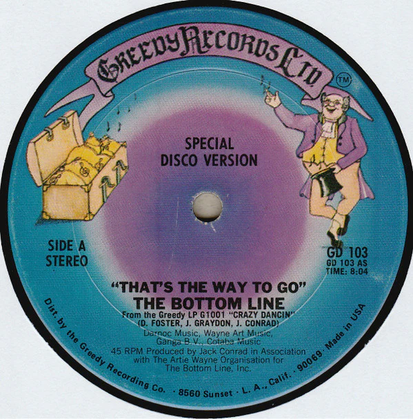 The Bottom Line - That's The Way To Go / Crazy Dancin' (12") (Near Mint (NM or M-))