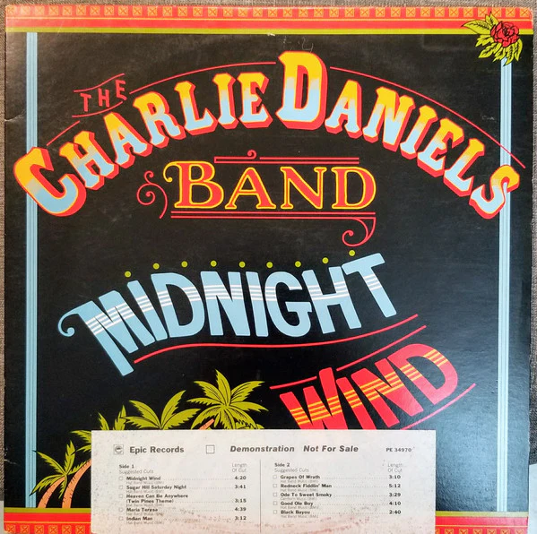 The Charlie Daniels Band - Midnight Wind (LP) (Mint (M))