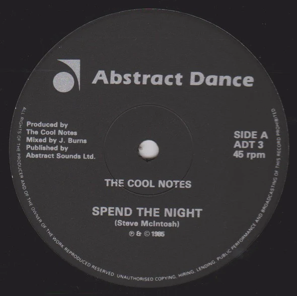 The Cool Notes - Spend The Night (Remix) (12") (Near Mint (NM or M-)) - Image 3