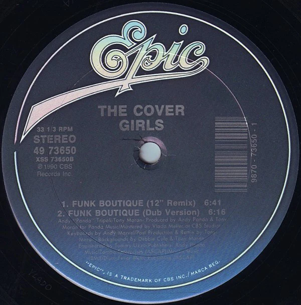 The Cover Girls - Don't Stop Now / Funk Boutique (12") (Very Good Plus (VG+)) - Image 2