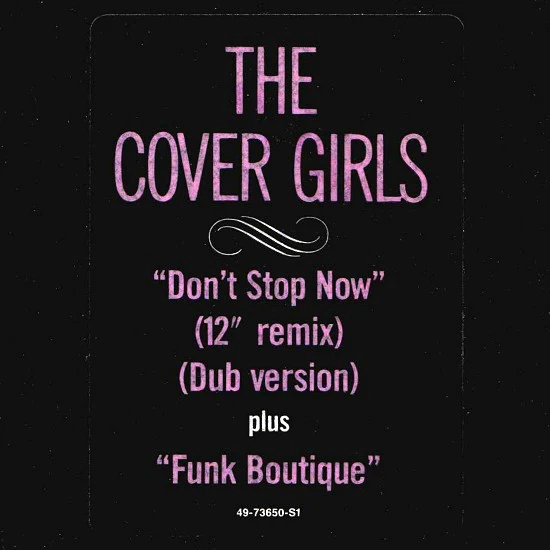 The Cover Girls - Don't Stop Now / Funk Boutique (12") (Very Good Plus (VG+)) - Image 3