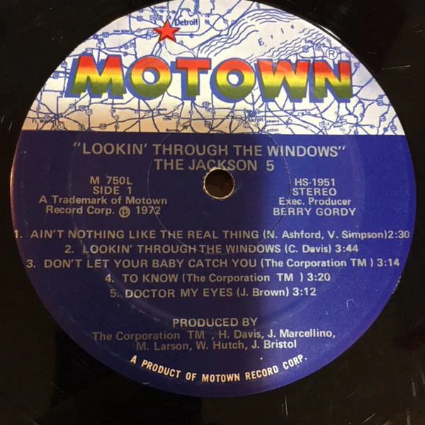 The Jackson 5 - Lookin' Through The Windows (LP) (Very Good Plus (VG+)) - Image 3
