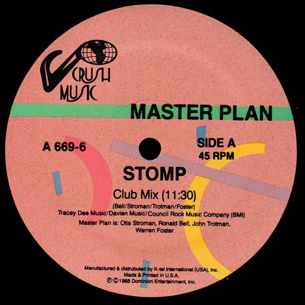 The Master Plan - Stomp (12") (Very Good Plus (VG+))