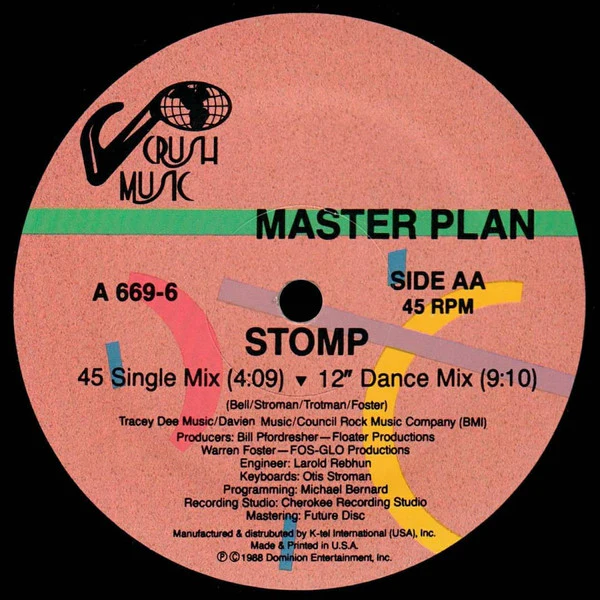 The Master Plan - Stomp (12") (Very Good Plus (VG+)) - Image 2