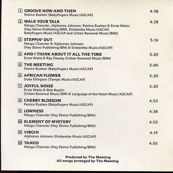The Meeting - The Meeting (CD) (Mint (M)) - Image 3