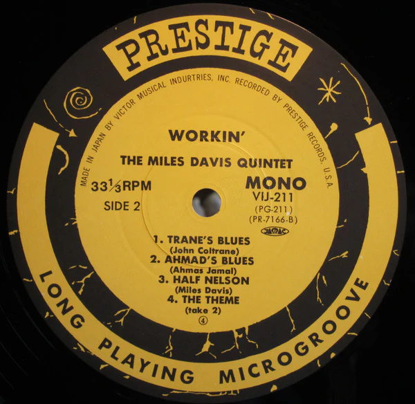 The Miles Davis Quintet - Workin' With The Miles Davis Quintet (LP) (Near Mint (NM or M-)) - Image 4
