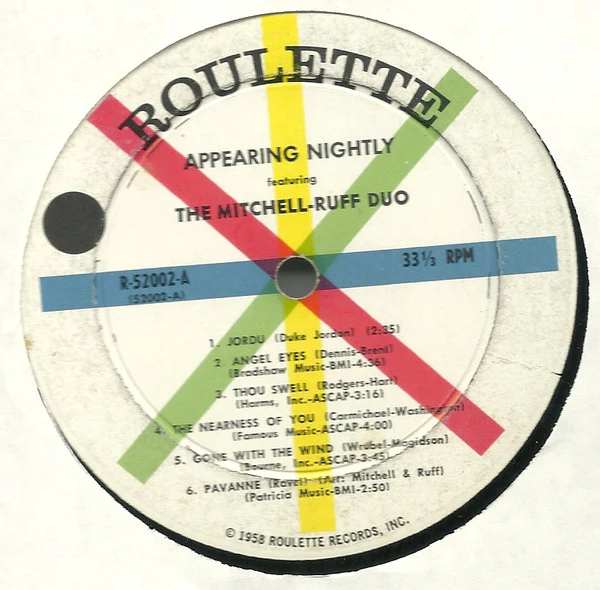 The Mitchell-Ruff Duo - Appearing Nightly (LP) (Mint (M)) - Image 3