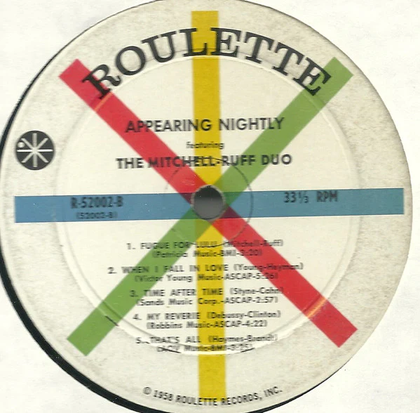 The Mitchell-Ruff Duo - Appearing Nightly (LP) (Mint (M)) - Image 4
