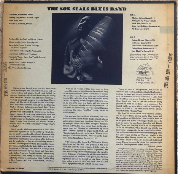 The Son Seals Blues Band - The Son Seals Blues Band (LP) (Near Mint (NM or M-)) - Image 5