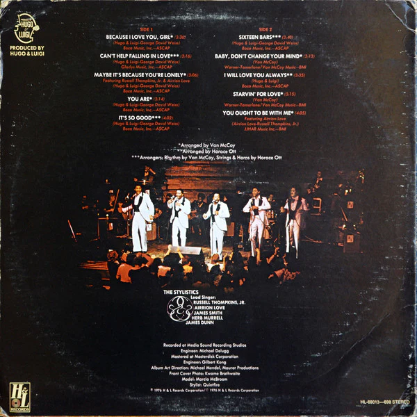 The Stylistics - Fabulous (LP) (Very Good Plus (VG+)) - Image 2