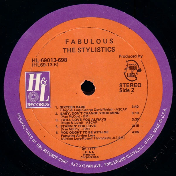 The Stylistics - Fabulous (LP) (Very Good Plus (VG+)) - Image 4