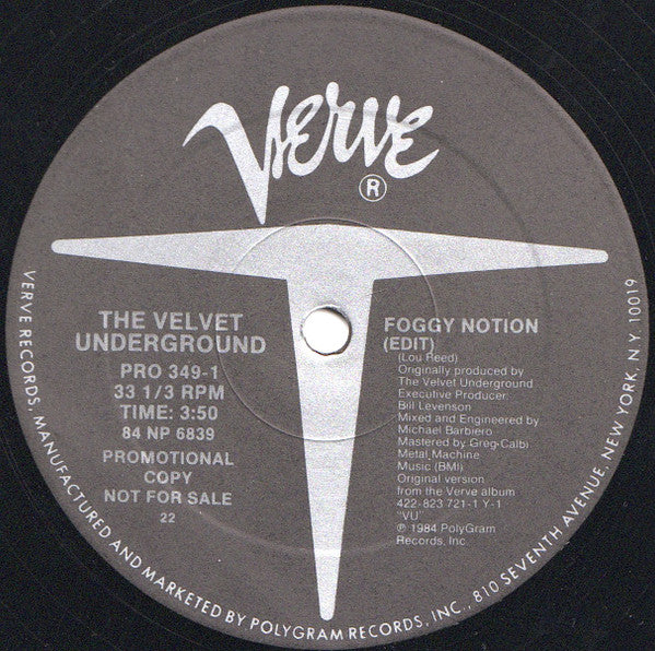 The Velvet Underground - Foggy Notion (12") (Near Mint (NM or M-)) - Image 2