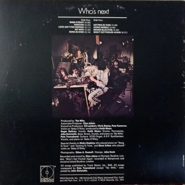 The Who - Who's Next (LP) (Very Good Plus (VG+)) - Image 2