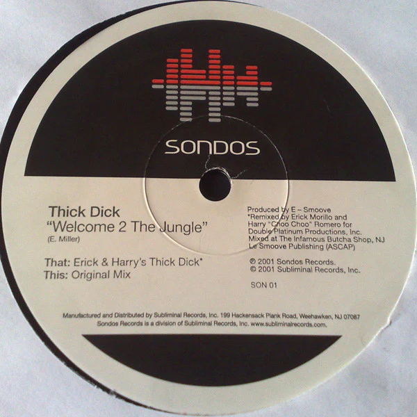 Thick Dick - Welcome 2 The Jungle (12") (Very Good (VG)) - Image 3