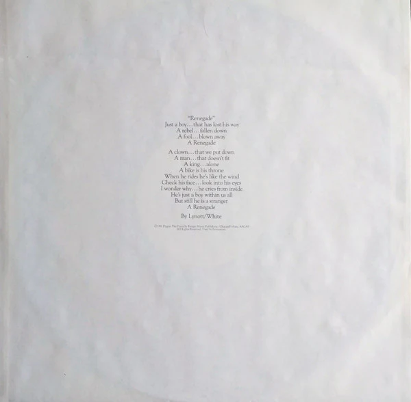 Thin Lizzy - Renegade (LP) (Very Good Plus (VG+)) - Image 5