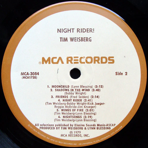 Tim Weisberg - Night-Rider! (LP) (Near Mint (NM or M-)) - Image 4